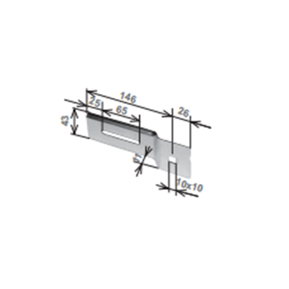 Supporto motore tapparella - Regolazione verticale